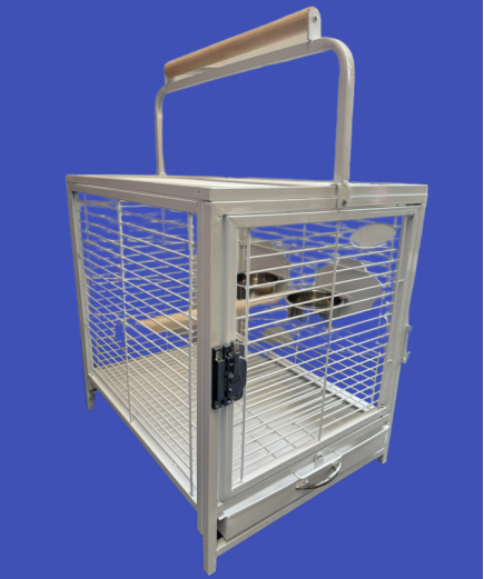 Parrot-Supplies Parrot Travel Cage - White Parrot-Supplies Parrot Travel Cage - White